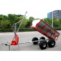 Small Log Trailer With Crane