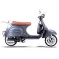 Classic Vespa Like Scooter Gas Moped Sliver 
