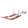 Tandem Timber Ski Sleigh For ATV UTV Snowmobile 