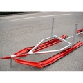 Tandem Timber Ski Sleigh For ATV UTV Snowmobile 